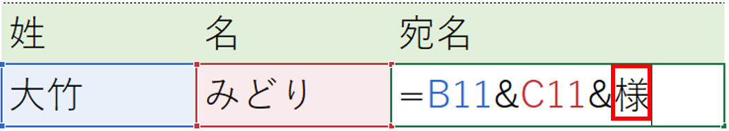 &を使う文字列結合の失敗例